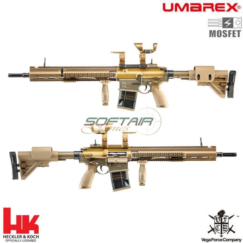 Electric rifle New Generation mosfet Hk g28 Dark Earth vfc Umarex (um-2.6128x) Electric rifle New Generation mosfet Hk g28 Dark Earth vfc Umarex (um-2.6128x)
