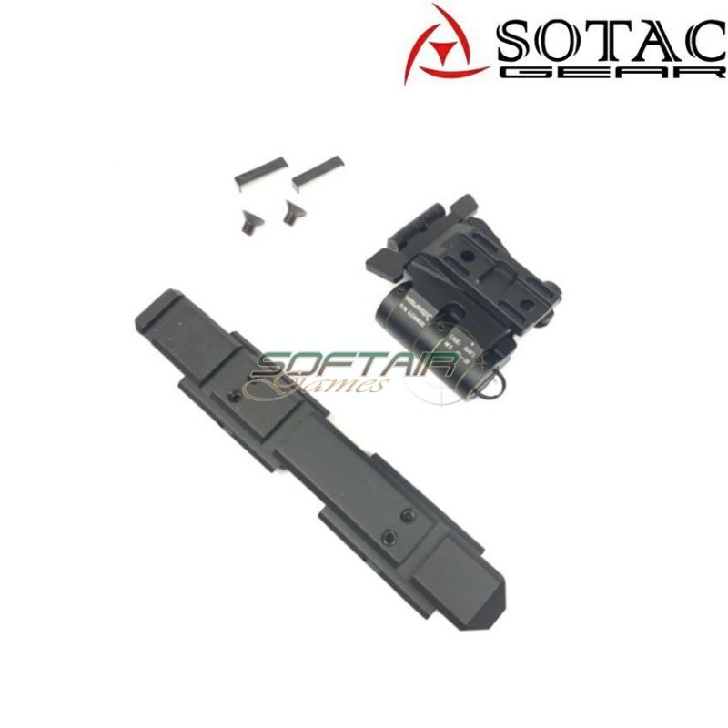 Side Flip Mount Set Wilcox Type 1 Black sotac (sg-jq-029-bk)