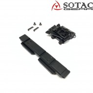 Side Flip Mount Set Wilcox Type 2 Black sotac (sg-jq-030-bk)