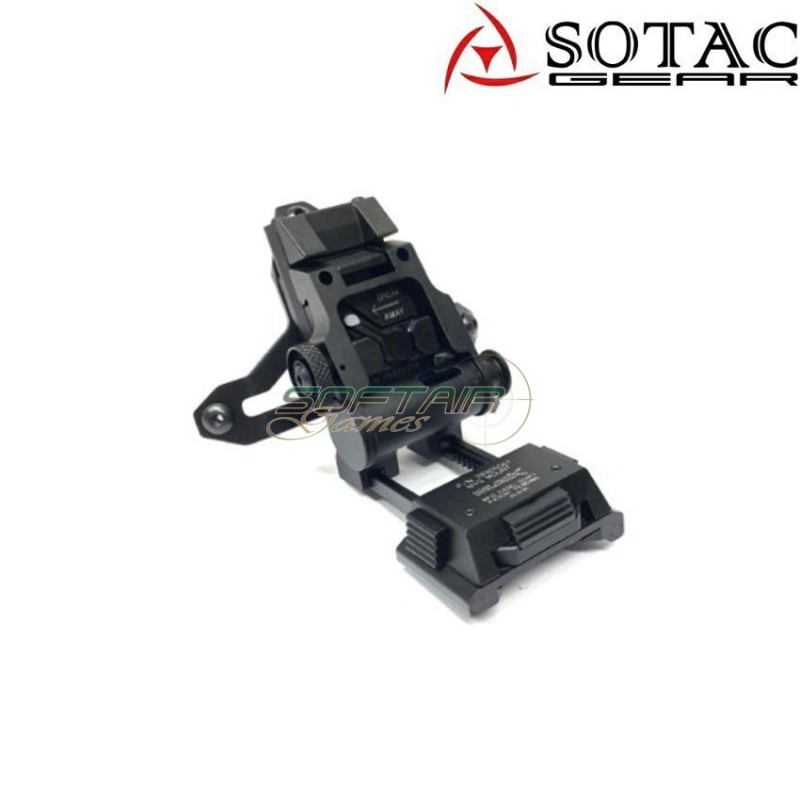 Mount helmet l2go5 with shroud set black sotac (sg-l2go5-bk)