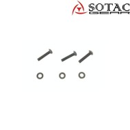 Mount elmetto l2go5 con shroud set black sotac (sg-l2go5-bk)