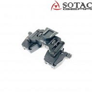 Mount helmet pvs bridge black sotac (sg-sm-2-bk)