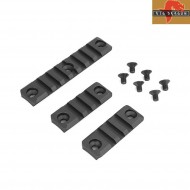 3 pieces set black smr 416 geissele rail 20mm weaver big dragon (bd-4148)