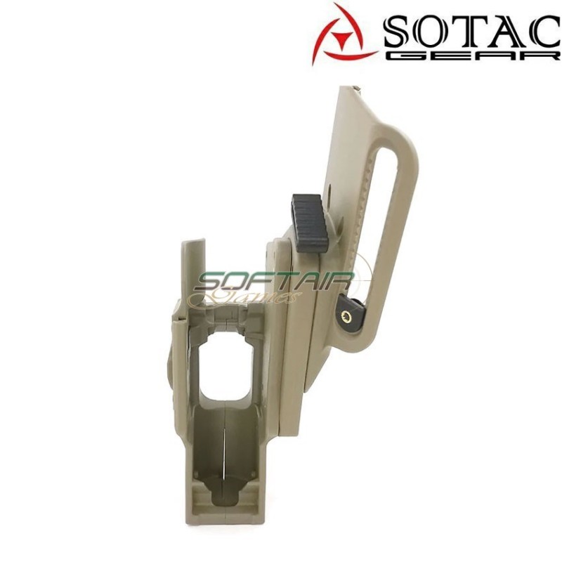 Fondina rigida dark earth sf style rd multiuso per pistola con torcia sotac (sg-qt-003-de)