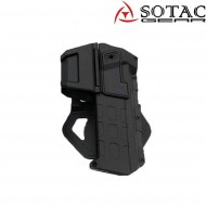 Fondina rigida black 1911 per pistola con torcia/dot & senza sotac (sg-qt-002-bk)
