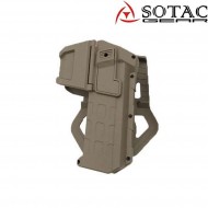 Fondina rigida dark earth 1911 per pistola con torcia/dot & senza sotac (sg-qt-002-de)