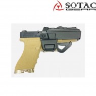 Fondina rigida black glock per pistola con torcia/dot & senza sotac (sg-qt-001-bk)
