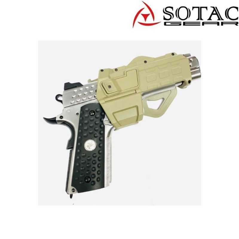 Dark earth 1911 rigid holster for pistol with flashlight/dot & without sotac (sg-qt-002-de)