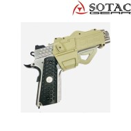 Dark earth 1911 rigid holster for pistol with flashlight/dot & without sotac (sg-qt-002-de)
