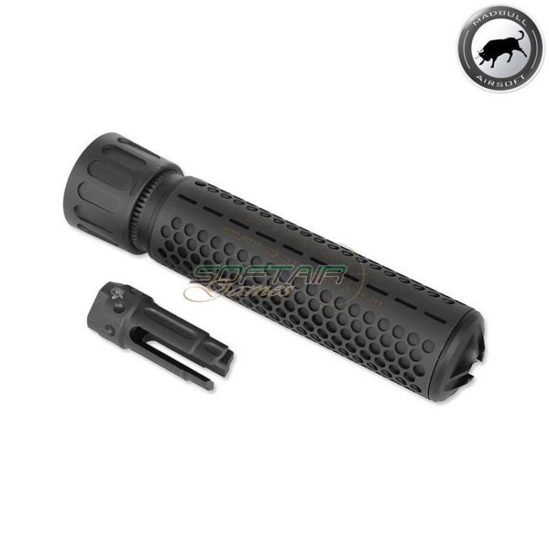 Silenziatore kac qdc black 14mm ccw madbull (mb-kac-qdc-be)