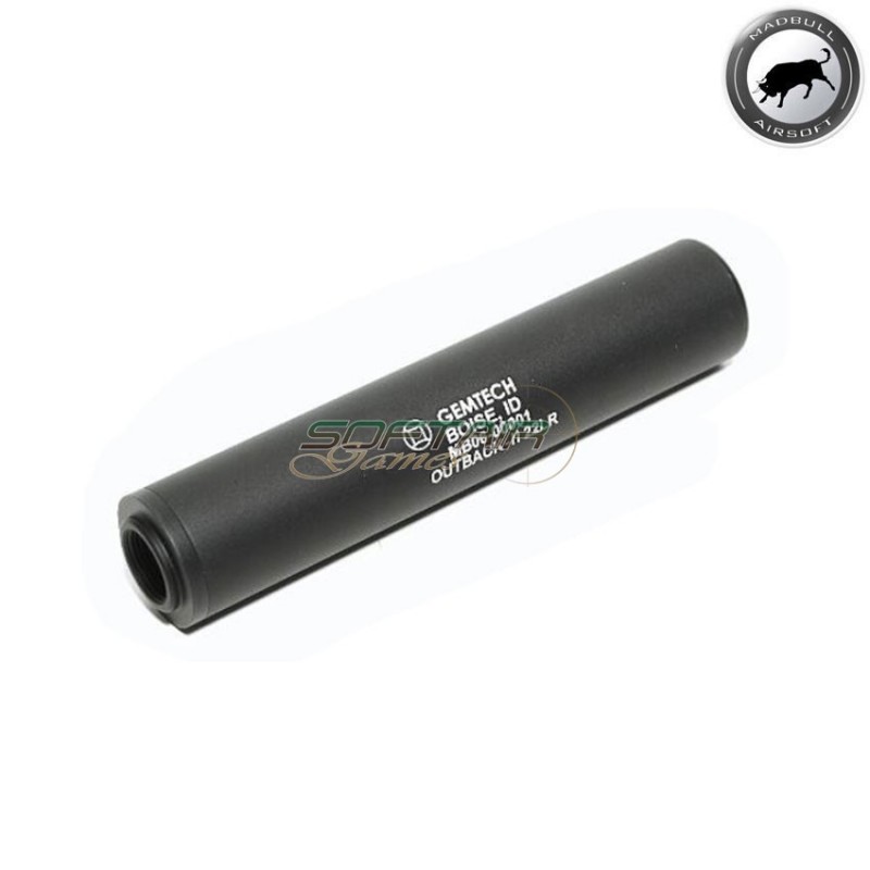 Gemtech outback black silencer 14mm ccw madbull (mb-gtoutback-blk)