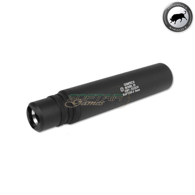 Silenziatore gemtech raptor II black per mp5 madbull (mb-raptorii)