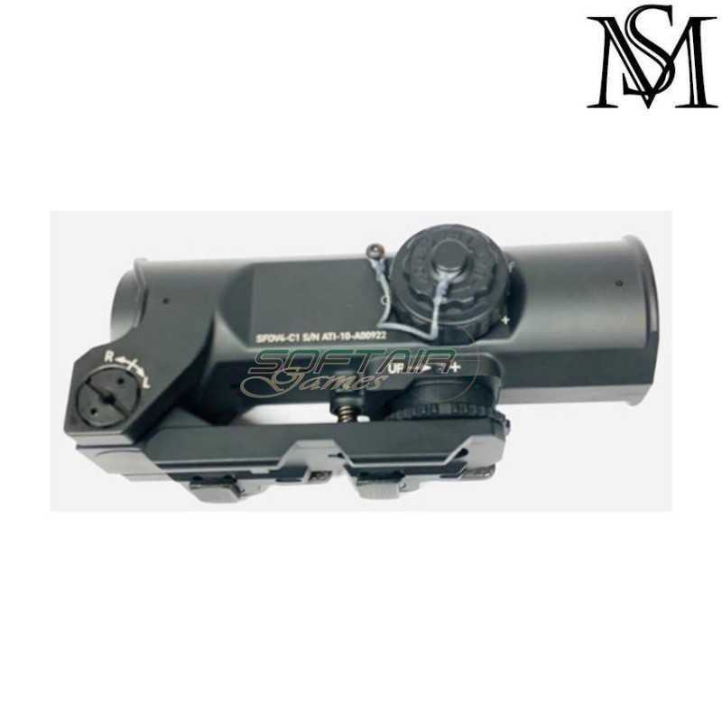 Ottica sfov4 dr3 4x black milsim series (ms-4x-dr3-bk)