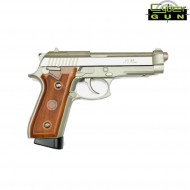 Pistola Al Co2 Taurus Pt92 Inox Silver Scarrellante Singolo/raffica Cybergun (210527) Pistola Al Co2 Taurus Pt92 Inox Silver Scarrellante Singolo/raffica Cybergun (210527)