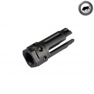 Knight's Armament flash hider QDC 3-prong 14mm CCW black madbull (mb-kaa-fh01-cc-ccw)