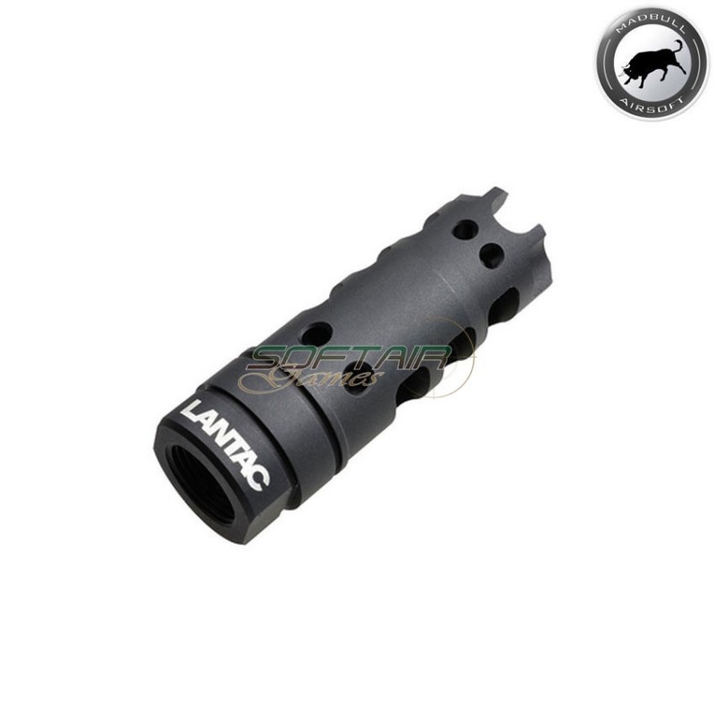 LANTAC licensed Dragon flash hider 14mm CW black madbull (mb-lan-dra-com-cw)