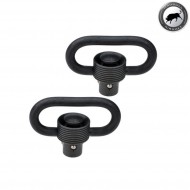 Set 2 Anelli cinghia black qd madbull (mb-sa-04)