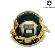 High Cut Helmet Dark Earth Evolution Gear® (evg-502-de)