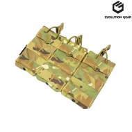 Triple Open Top 5.56 Pouch Multicam® Genuine Usa Evolution Gear® (evg-081-mc)