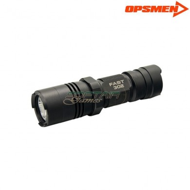 Flashlight fast 302 high power black opsmen (ops-fast-302-bk)
