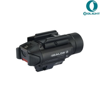 Torcia black baldr rl c/laser rosso olight (ol-baldr-rl-bk)