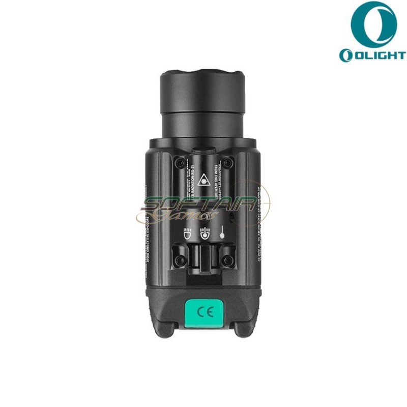 Torcia black baldr rl c/laser verde olight (ol-baldr-pro-bk)