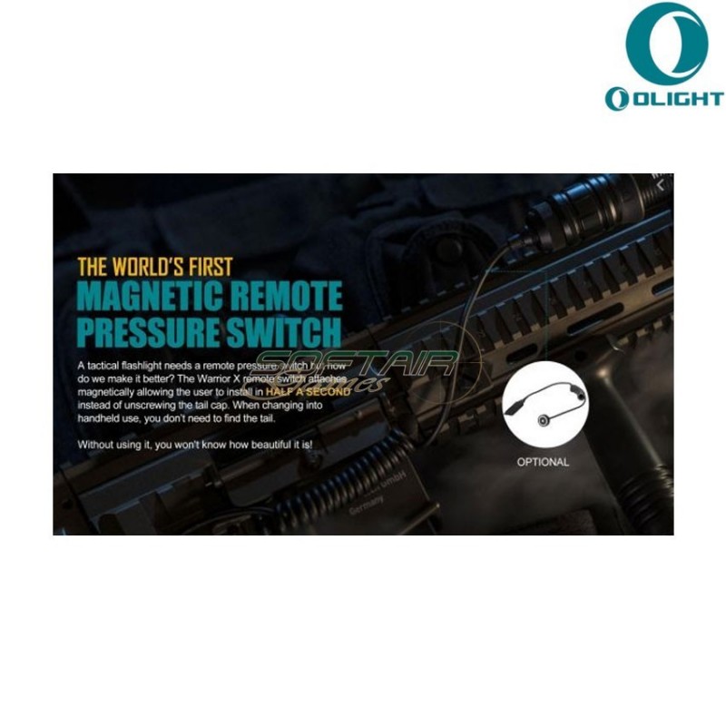 Cavo remoto black magnetico per M2R/M2R Pro/Warrior X/Warrior X Pro olight (ol-rwx)