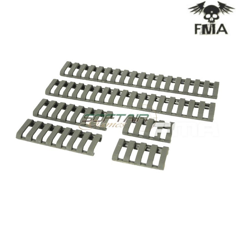 Set 6 Soft Rail Cover Foliage Green Fma (fma-tb1049-fg)