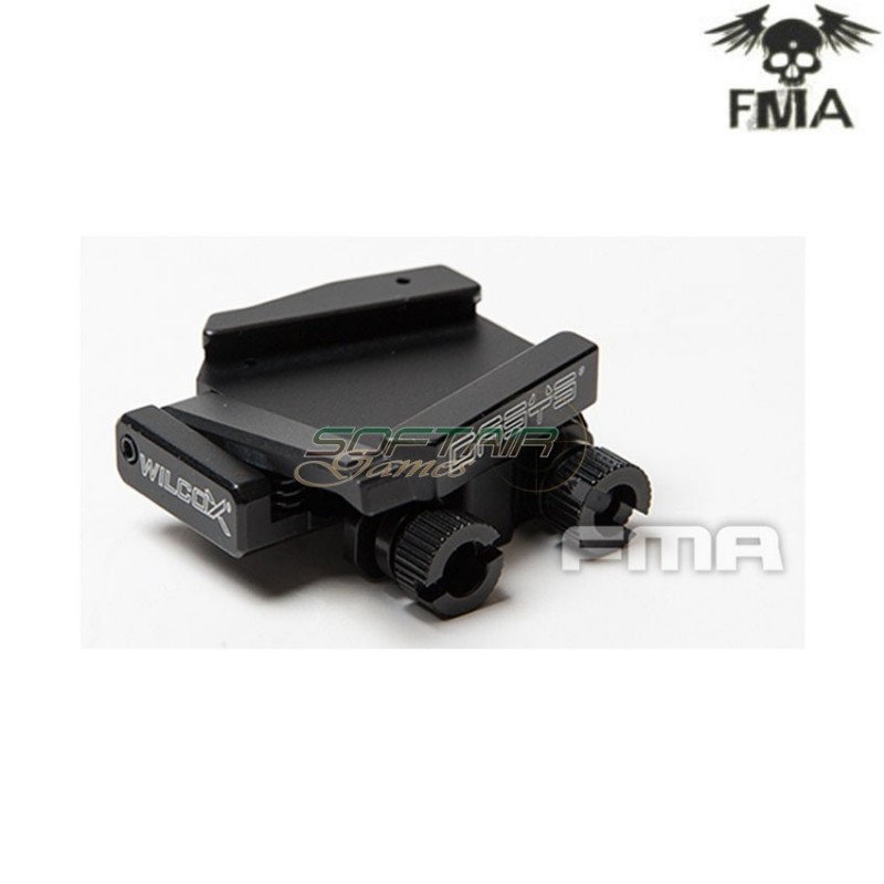 Wilcox style flip up mount black fma (fma-tb1316-bk)