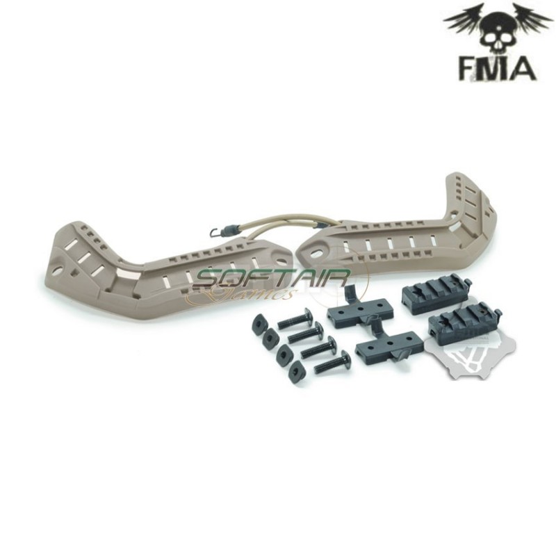 Set OPS FAST Helmet guide dark earth fma (fma-tb292)