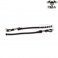Pair of black bungees for helmet fma (fma-tb1252-bk)