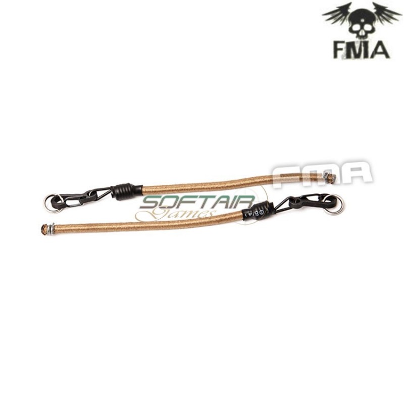 Coppia bungees dark earth per elmetto fma (fma-tb1252-de)