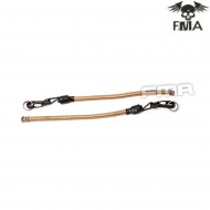 Pair of dark earth bungees for helmet fma (fma-tb1252-de)