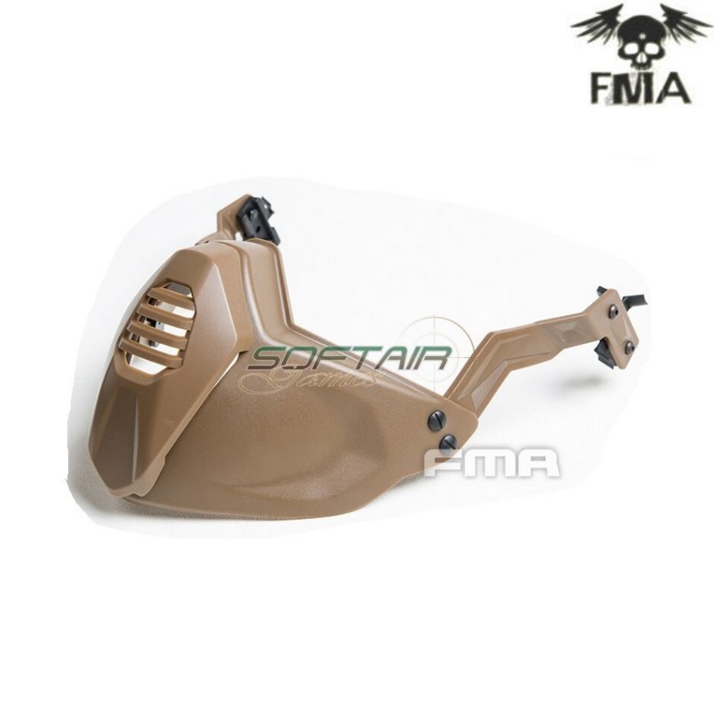 Half mask per elmetto fast dark earth fma (fma-tb1355-de)