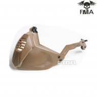 Half mask per elmetto fast dark earth fma (fma-tb1355-de)