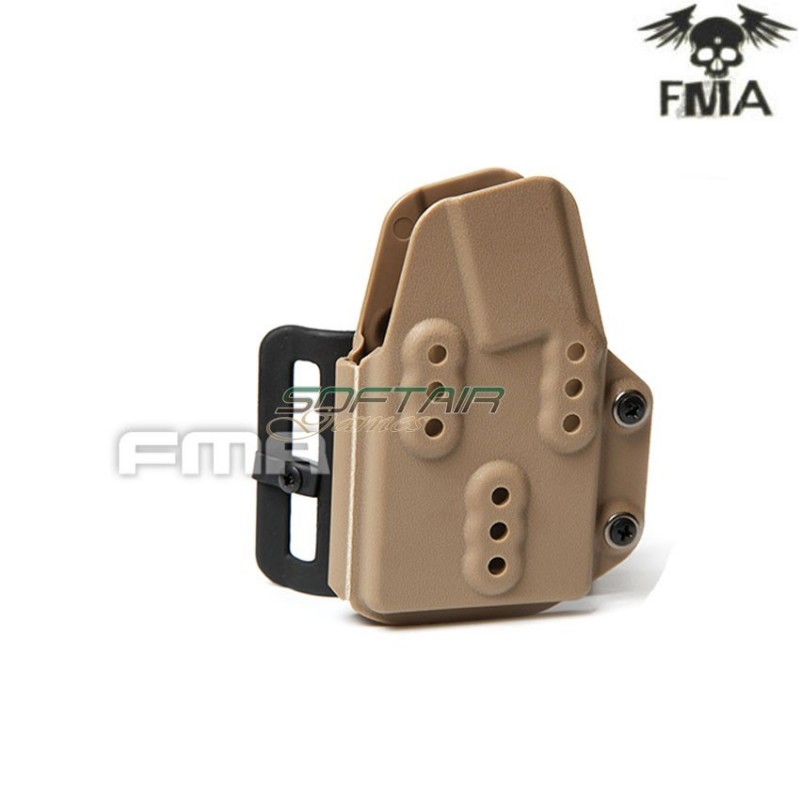 Kydex ar 5.56mm mag carrier dark earth per cintura fma (fma-tb1279-de)