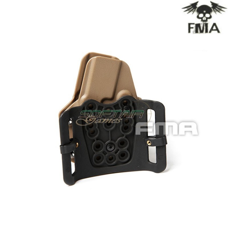 Kydex ar 5.56mm mag carrier dark earth per cintura fma (fma-tb1279-de)
