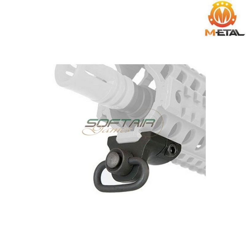 Hand stop black con Anello cinghia QD metal® (me04008-bk)