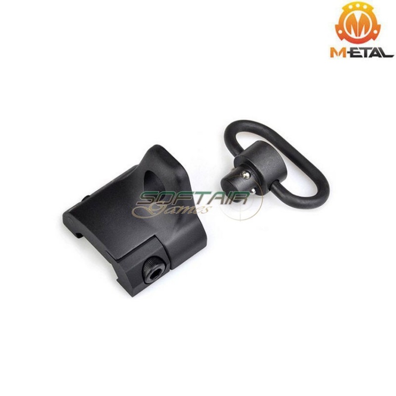 Hand stop black with sling ring QD metal® (me04008-bk)