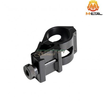 45° offset flashlight/laser mount 1" black metal® (me04038-bk)