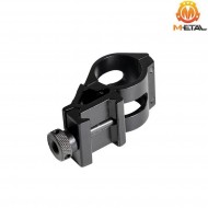 45° offset flashlight/laser mount 1" black metal® (me04038-bk)