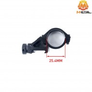 45° offset flashlight/laser mount 1" black metal® (me04038-bk)