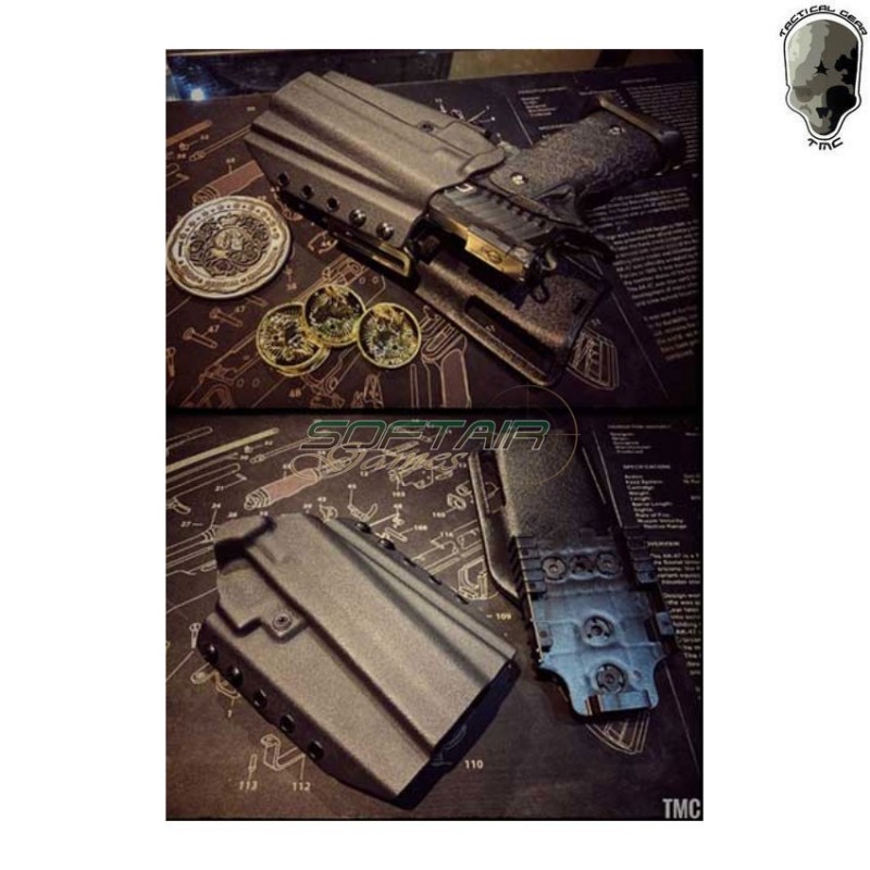 W&T fondina rigida in KYDEX per pistola 2011 jw3 black tmc (tmc-wt-jw3-bk)