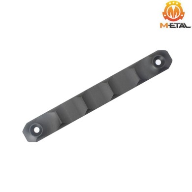 RS cnc rail cover type du for LC & keymod long version black metal® (me08002-bk-du)