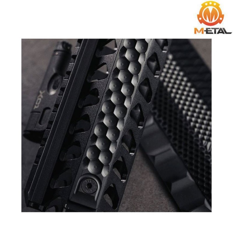 RS cnc rail cover type du per LC & keymod long version black metal® (me08002-bk-du)