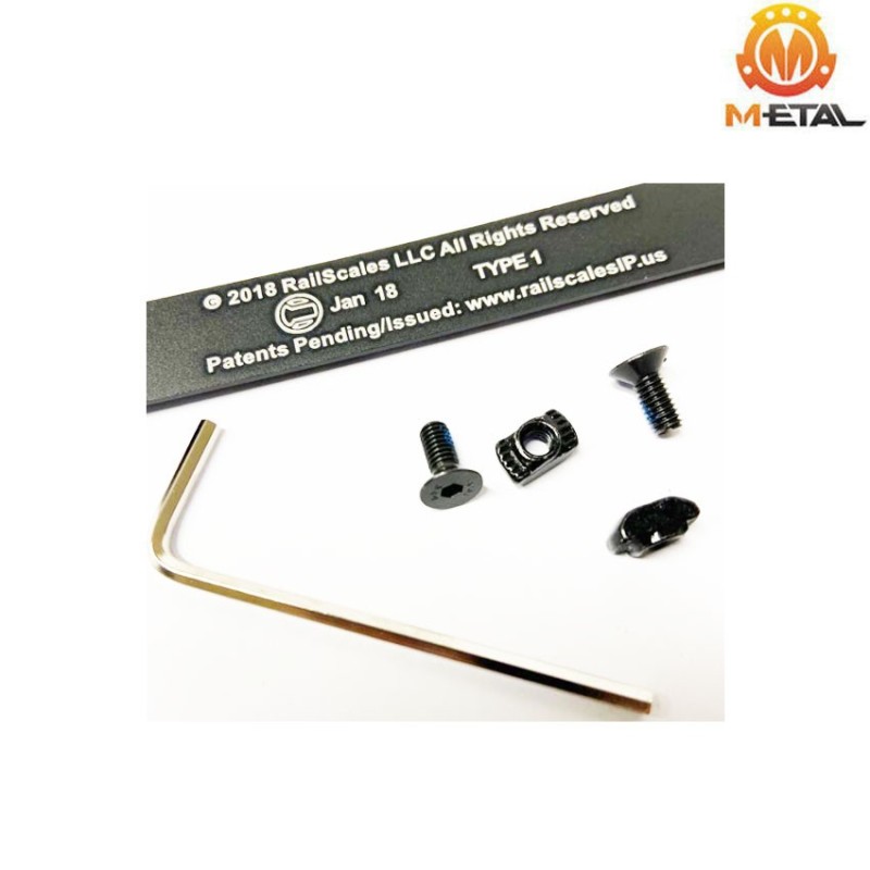 RS cnc rail cover type ma for LC & keymod long version black metal® (me08002-bk-ma)