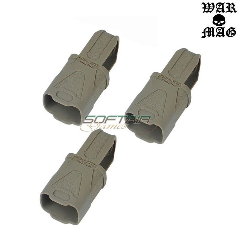 Set 3 Pieces Magazine Loop Mp5/9mm/45 Dark Earth Warmag (wm-04003-de-3)