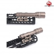 Slitta Mount black Keymod &  Per Torcie M300/m600 Night Evolution (ne08043-bk)