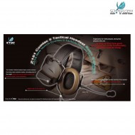 Headset/microphone Comtac Ii foliage green without noise reduction Z-tactical (z151-fg)