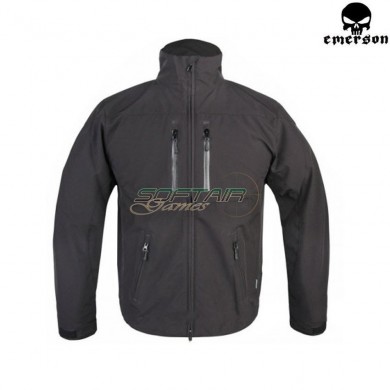 Softshell windbreaker jacket black emerson (em6810b)